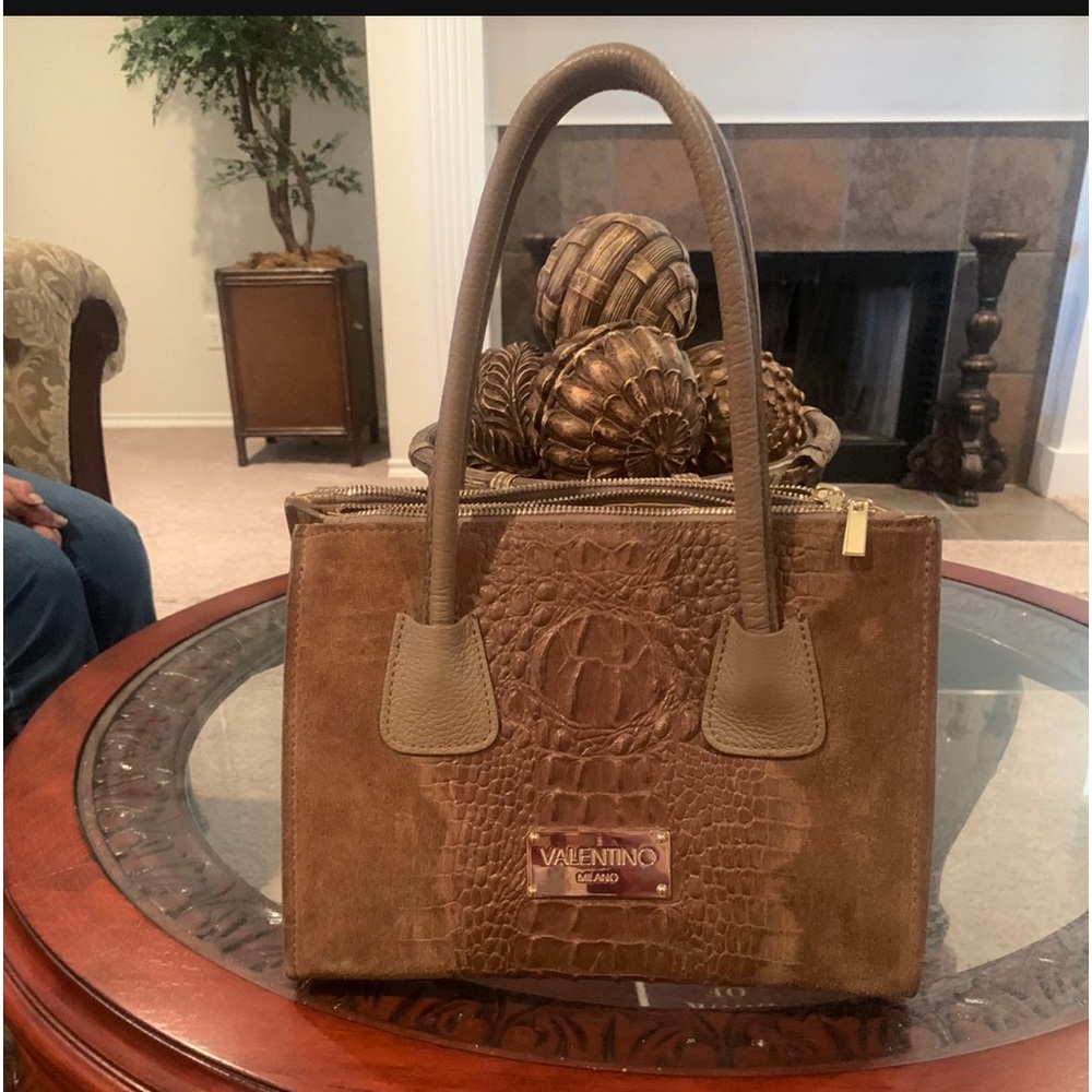 Beautiful Suede Brown Valentino Tote
